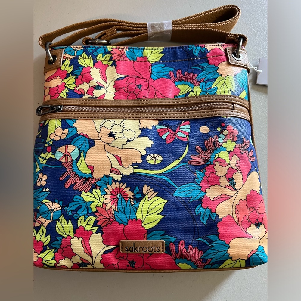 The Sak “Sakroots” flat crossbody